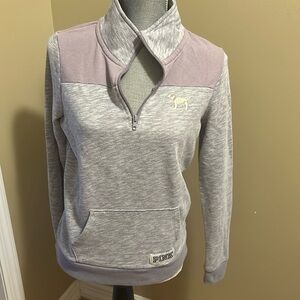 PINK Victorias Secret quarter zip sweatshirt